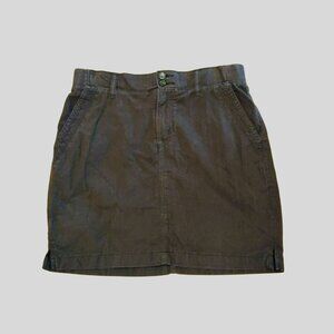 Gloria Vanderbilt Charcoal Grey Skort 10P Cotton Blend